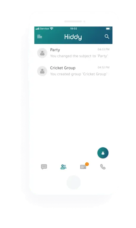 Клон Whatsapp, Telegram - " HIDDY" v. 2.3