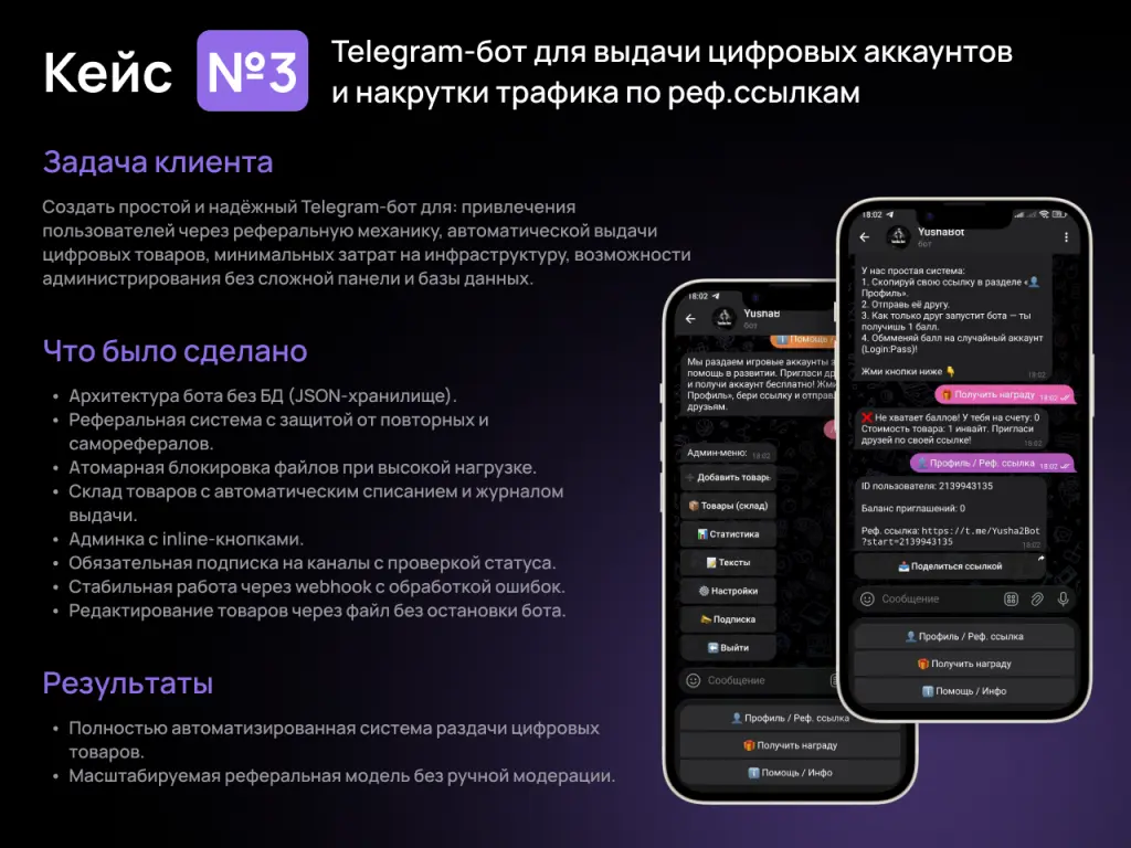 Разработка ботов в Telegram и MAX с MiniApp