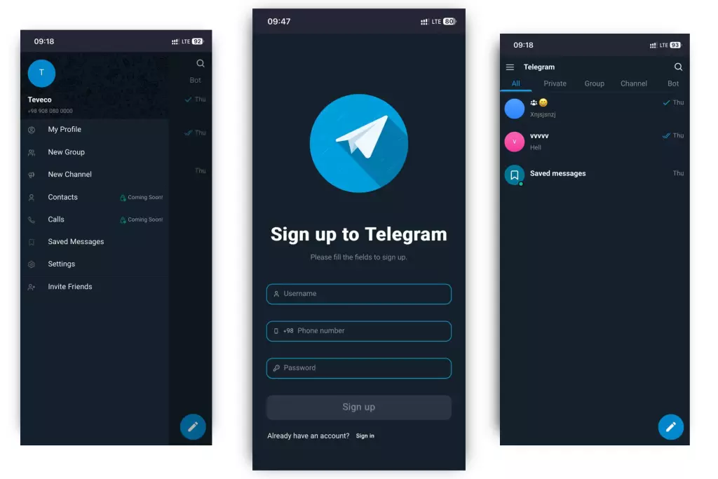 [ИСХОДНИК] Telegram Clone X