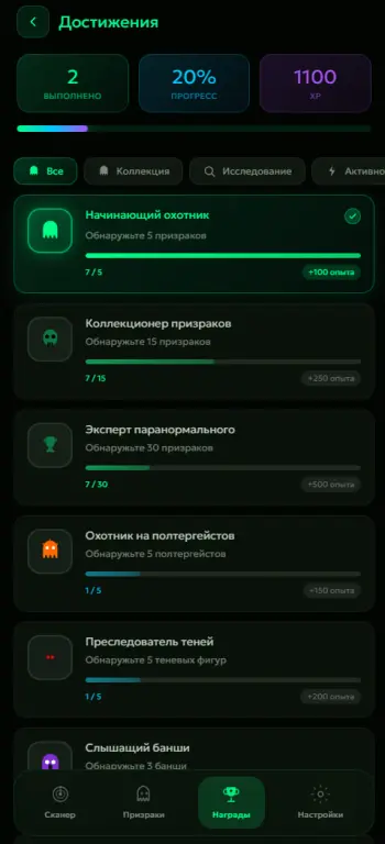 Ghost Hunter — Мобильное приложение для поиска паранормальной активности