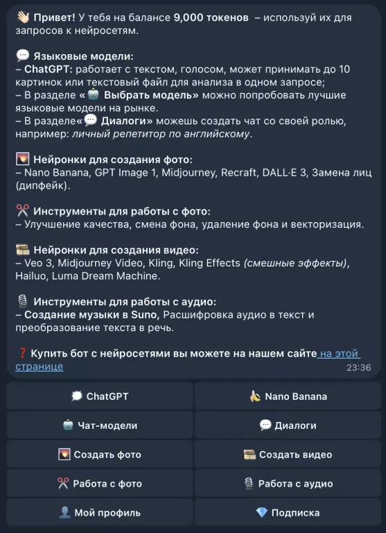 Телеграм бизнес на ChatGPT, Сиденс 2, GPT Image 2, Suno, Nano Banana 2